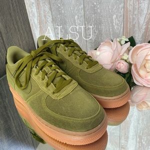 nike air force 1 camper green